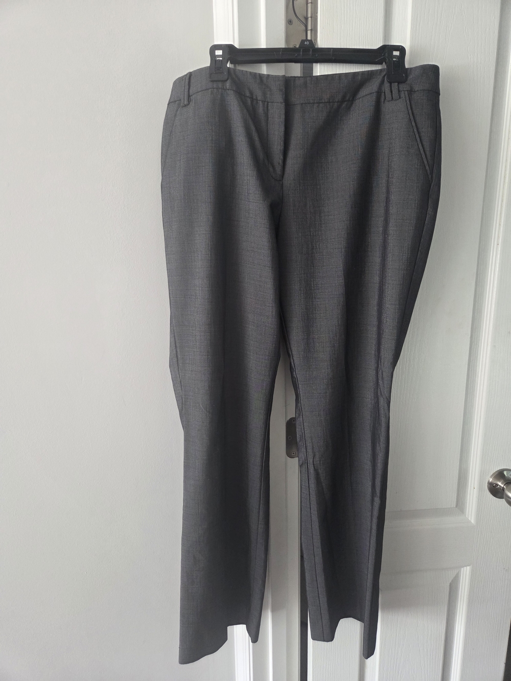 New York & Company Charcoal Dress Trousers - Straight Leg